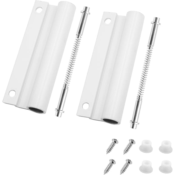2-Pack Screen Door Upper Hinge Leaf and K 5131 Pin Kit Combo for Andersen & Croft Doors, Aluminum Steel Replacement Set with Springs, Bushings, Screws