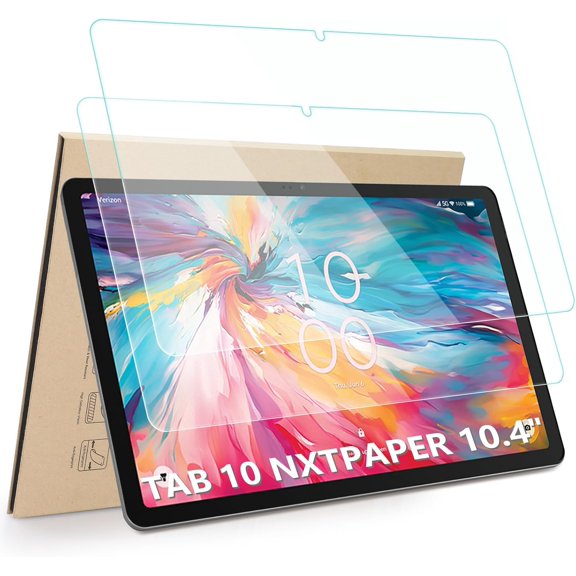 2-Pack Screen Protector Compatible with TCL TAB 10 NXTPAPER 5G 10.4", [HD Clarity] [9 Hardness] [Anti-Scratch] Tempered Glass Replacement for TCL Tab 10 Gen 2 10.4"