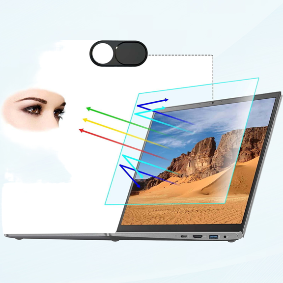 2-Pack Screen Protector Filter Film 11.6 Inch Anti Blue Light Anti Glare Eye Protection Blue Light Blocking Screen Protector with Metal Webcam Cover for 16:9 Widescreen 11.6 PC Laptop
