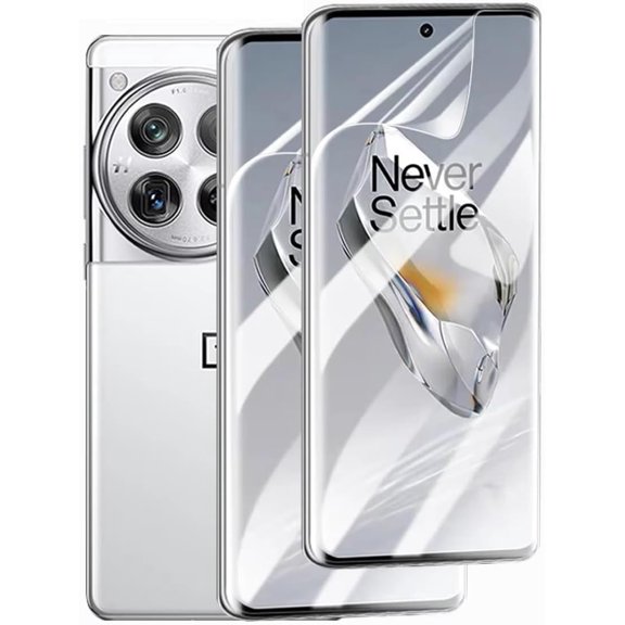 2 Pack Screen Protector For OnePlus 12, Ultra-Thin Soft TPU Hydrogel Film For OnePlus 12 Case Friendly,Touch Sensitive