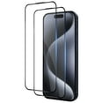 thumbnail image 1 of 2 Pack Screen Protector Matte Tempered Glass for iPhone 16 Pro Max - HD Clear Full Cover (Fingerprint Unlock) 9H Hardness Case Friendly, 1 of 6