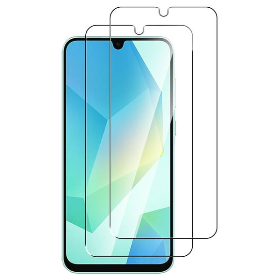 2 Pack Screen Protector Tempered Glass for Samsung Galaxy A16 5G - HD Clear Full Cover (Fingerprint Unlock) 9H Hardness Case Friendly