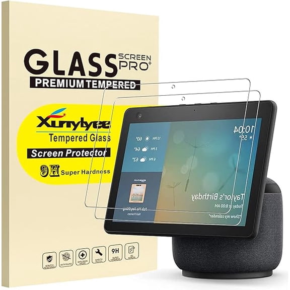 2 Pack, Screen Protector for Echo Show 10 3rd Gen, Tempered Glass Film for Echo Show 10 New Version Anti-Scratch Easy Installation