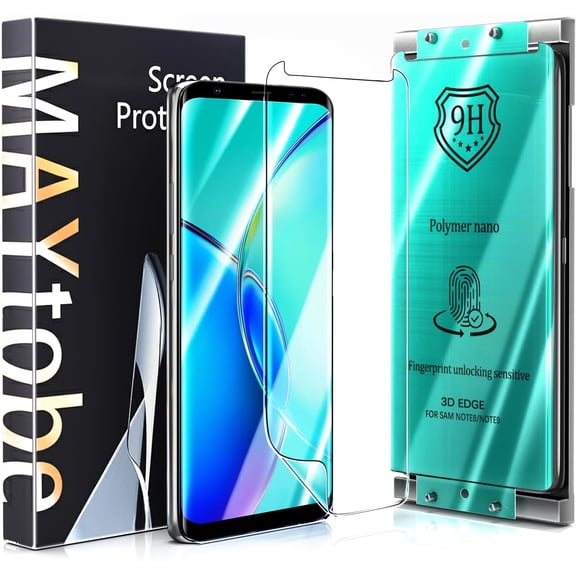 [2-Pack Screen Protector for Samsung Galaxy Note 8 Ceramic film with Installation Tray, Easy Installation, 3D Curved, Bubble Free, Anti-Scratch