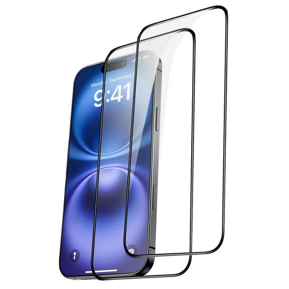 (2-Pack) Screen Protector for iPhone 16 Pro Max (6.9"), IC ICLOVER Shatterproof Tempered Glass Film, Anti-Scratch, HD Clear, Case-Friendly