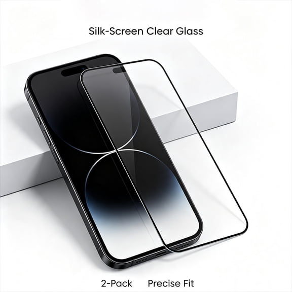 2 Pack Screen Protector for iPhone 16 Pro Max HD Clear Tempered Glass Screen Saver Easy to Use