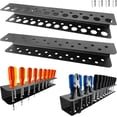 thumbnail image 1 of 2 Pack Screwdriver Organizer Wall Mounted – Heavy Duty Rustproof Tool Organizer with Durable Design, Space-Saving Storage for Garage, Workshop, Home Workbench, 1 of 7