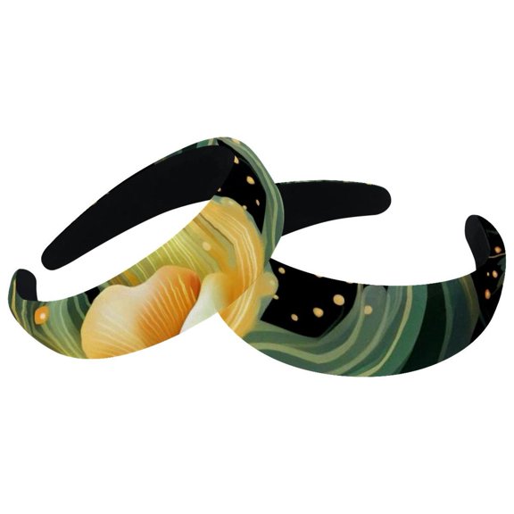 2 Pack Sea Slug Headbands -Wide Fashion Head Bands for Women and Girls