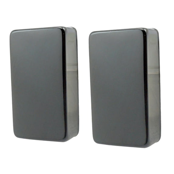 2 Pack Sealed Double Humbucker Pickup Cover for Electric Guitars Black