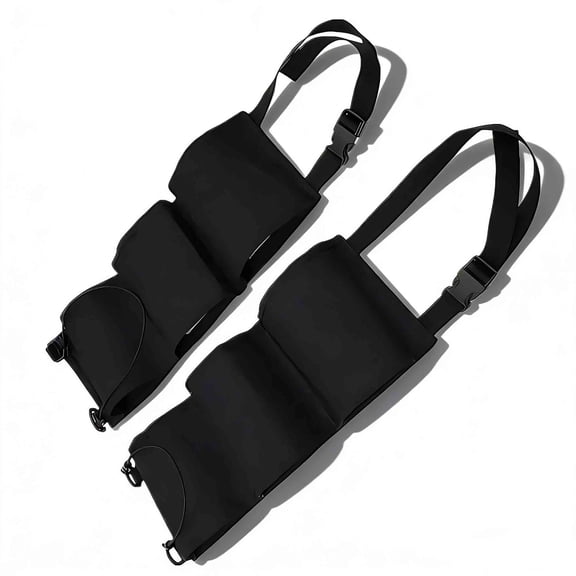 LAPTOM MAX 2 Pack Seat Back Gun Rack Holder, Vehicle Shotgun Rifle Holder for Truck, Black