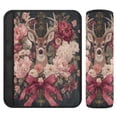 thumbnail image 1 of 2-Pack Seat Belt Covers with Flannel Seatbelt Shoulder Strap Case Adjustable Straps Soft Padding for Car Beautiful and Detailed Deer Small, 1 of 8