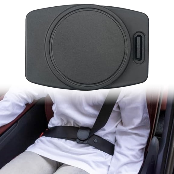 2 Pack Seat Belt Receptacle Raiser, Yellow Wrap-Around Buckle Booster for Car Rear Seats, Universal Seat Belt Buckle Holder for Easy One-Hand Buckling