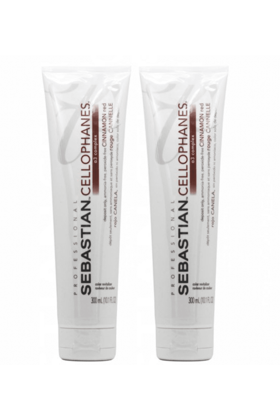 2 Pack - Sebastian Professional Cellophanes , Cinnamon Red 10.1 oz