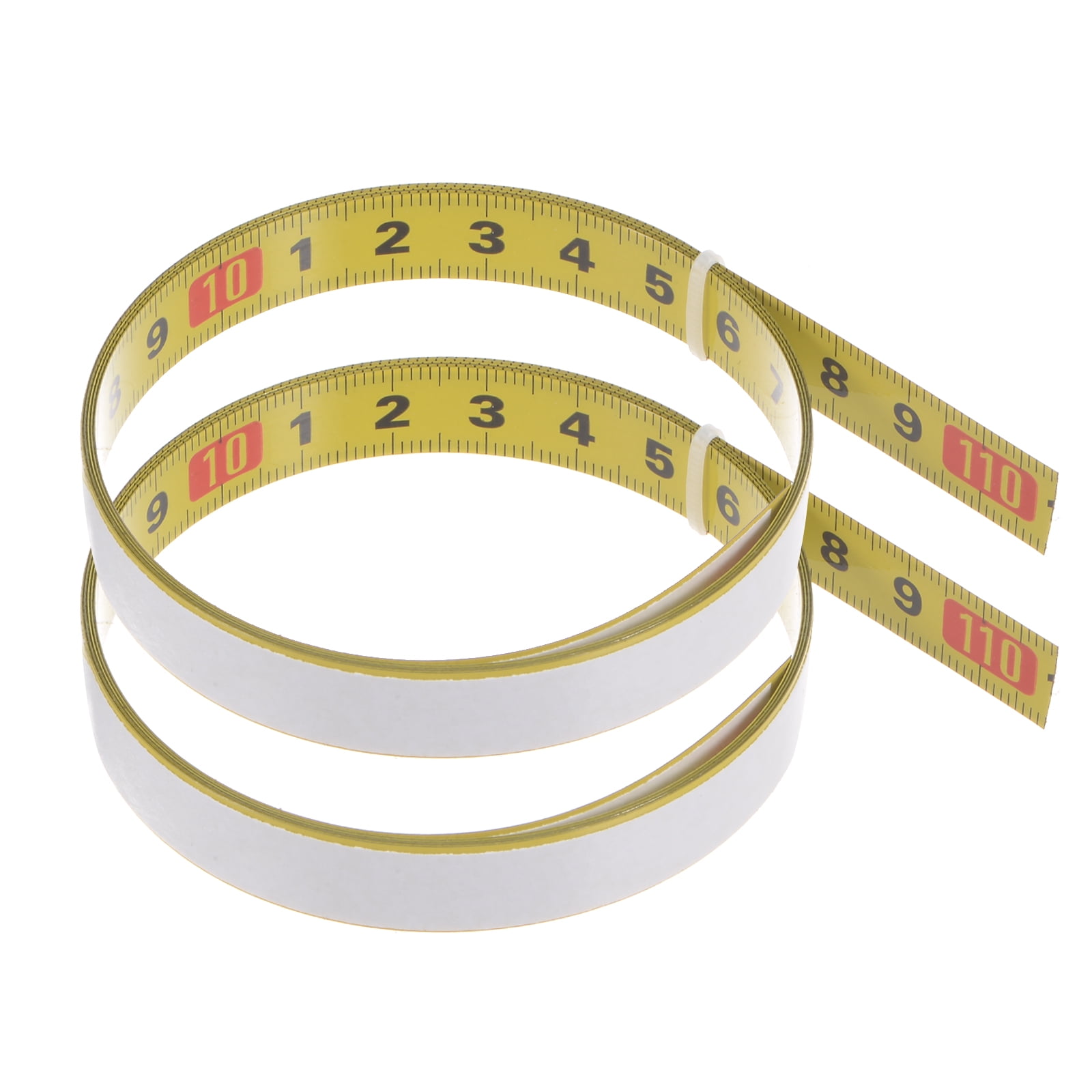 2 Pack Self Adhesive Tape Measure 100cm Metric Left to Right Reading