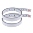 thumbnail image 1 of 2 Pack Self Adhesive Tape Measure 300cm Metric Left to Right Reading Measuring Tape Steel Sticky Ruler, White, 1 of 5