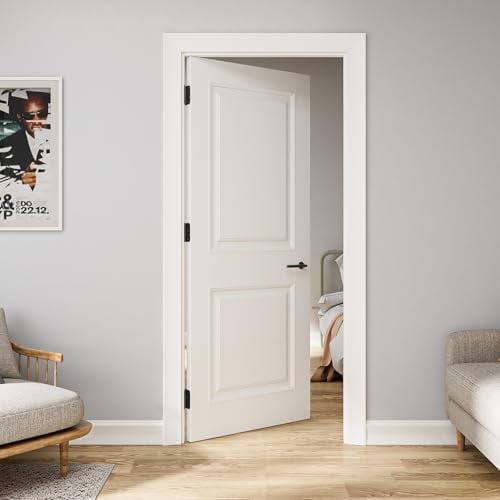 2 Pack Self Closing Door Hinges 4 Inch, Matte Black Spring Loaded Hinges with 5/8'' Radius Corners, Adjustable Tension for Garage, Front Door, for Left and Right Hand Door, UL Listed