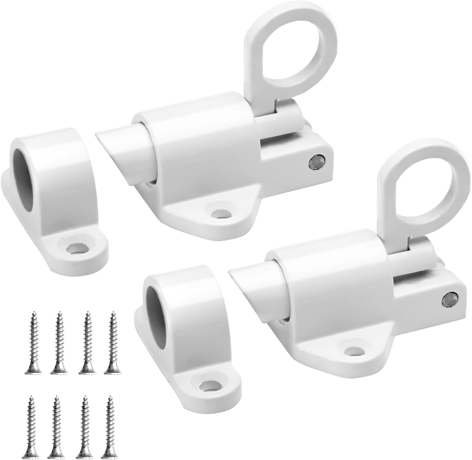 2 Pack SelfClosing Latches, Aluminum Spring Gate Lock, Safety