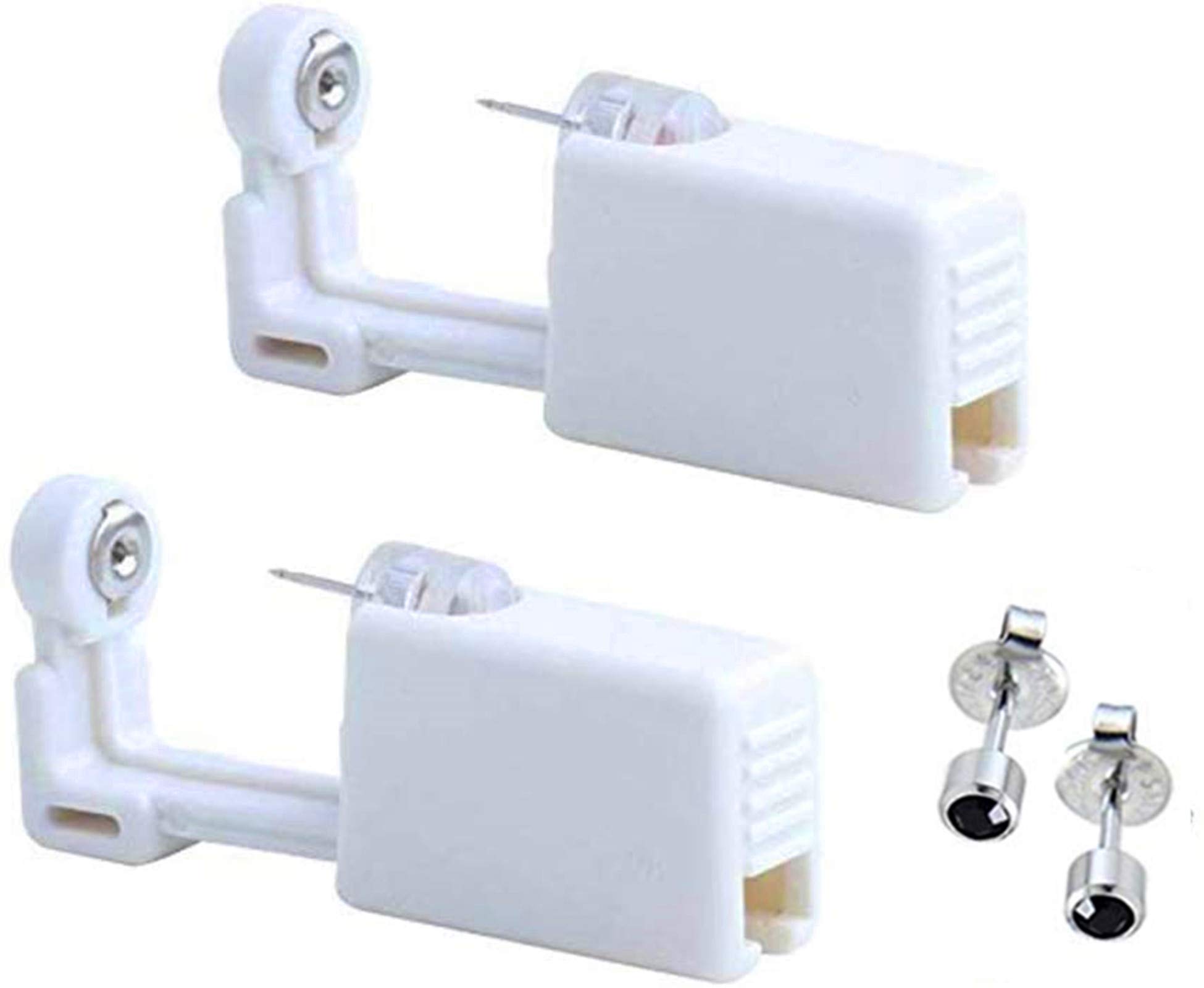 2 Pack Self Ear Piercing Gun Earring Disposable Piercing Kit No Pain