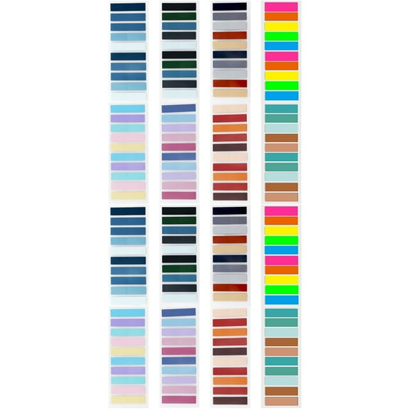 2 Pack Self-adhesive Sticky Flags Convenient Tabs Book Annotation Colorful