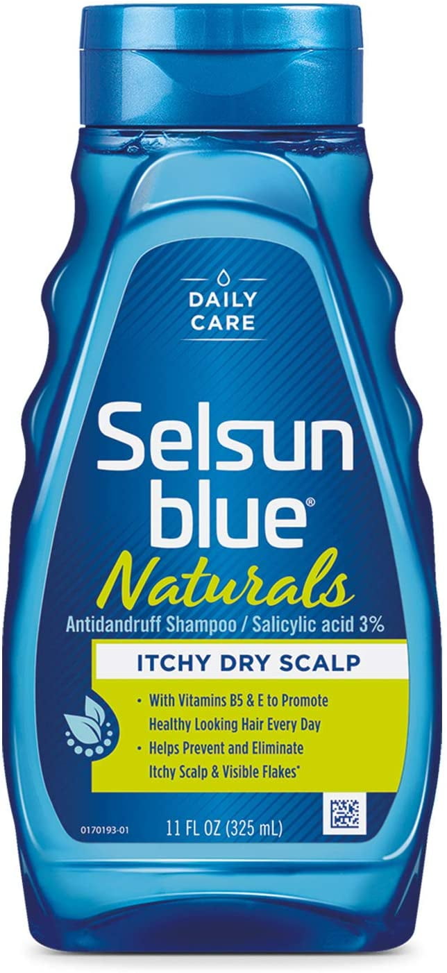 2 Pack Selsun Blue Naturals Itchy Dry Scalp Anti-dandruff Shampoo 11 oz