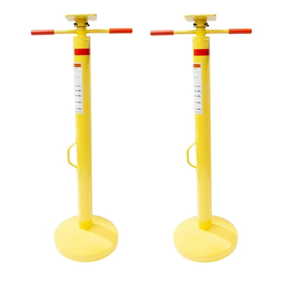 (2 Pack) Semi Trailer Stabilizing Jack Stand 50,000 Lbs Static Capacity