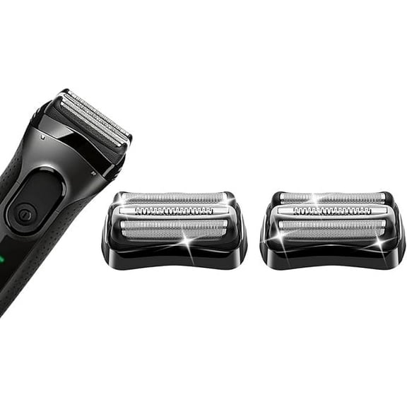 2 Pack Series 32B S3 Electric Replacement Shaver Head，Compatible with Braun S3