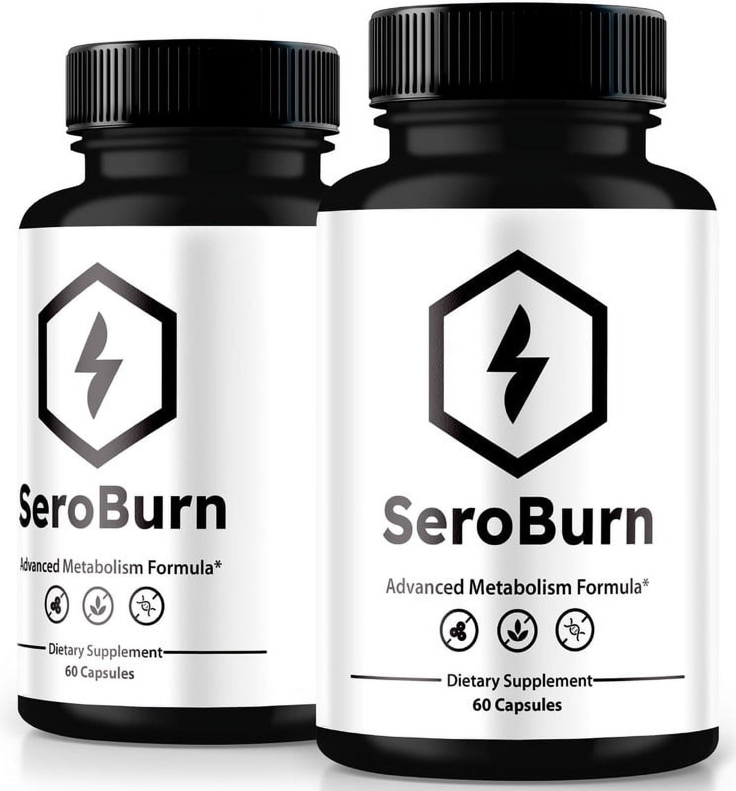 (2 Pack) SeroBurn Capsules, Maximum Strength Weight Loss Formula for a Fit and Healthy Body, All-Natural Keto Pills to Burn Fat for Energy, Sero Burn Official Reviews (120 Capsules)