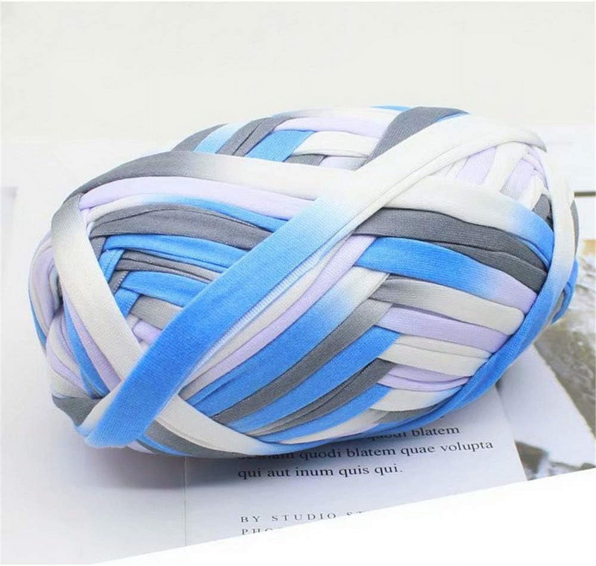 2 Pack T-Shirt Yarn For Crochet & Knitting - Soft DIY Cotton Blend Yarn For Baskets & Bags