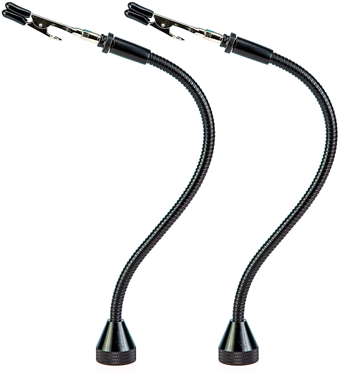 2 Pack Set Magnetic Flexible Gooseneck Metal with Alligator Clips for –  Kotto