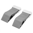 thumbnail image 1 of 2 Pack Set Premium Heavy Duty Door Stop Rubber Wedge with Decorative Storage Holder-Perfect Doorstop for Draft Stopping&more The (gray), 1 of 6