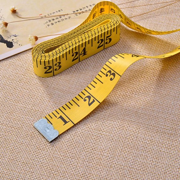 2 Pack Sewing Tailor Ruler Flexible Measuring Tape for Clothes Diet Craft Dual Side Scale Clear Vinyl Tool