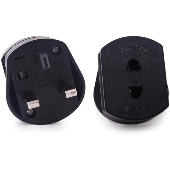 (2 Pack) Shaver Plug Adaptor Shaving Toothbrush Adapter Epilators ...
