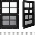 thumbnail image 2 of 2-Pack Shed Windows – Multiple Sizes 12x18 To 36x24, Tempered Glass With Fiberglass Screen, Aluminum Frame 2 of 5