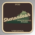 thumbnail image 1 of 2-Pack Shenandoah National Park Decal Sticker | 4-Inches By 4-Inches | Vinyl Sticker | UV Protective Laminate | PD1021, 1 of 1