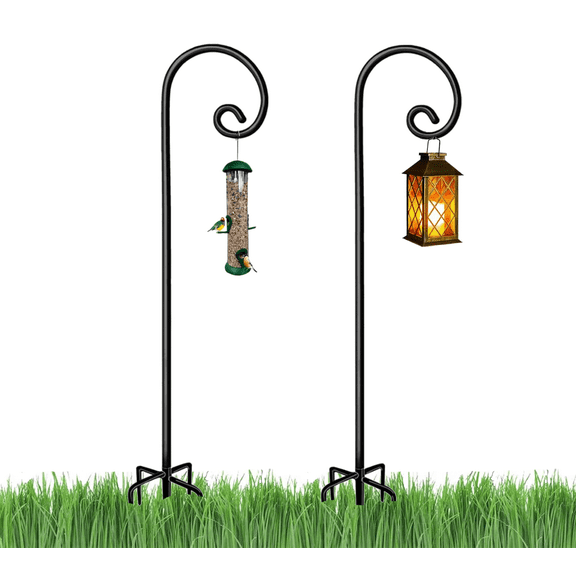 2 Pack Shepherds Hooks,48 in Rust Resistant Garden Pole,Small Shepherd Hook,Shepherds Hooks for Garden Bird Feeder Wedding