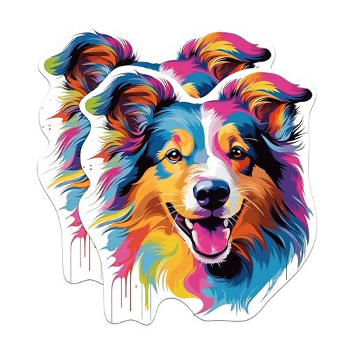 (2 Pack) Shetland Sheepdog Dog Breed Magnets - 5 Inches On Longest Side - Choose from Over 100 Dog Breeds - for Cars, Refrigerators, Toolboxes - Made in USA - MAG1948