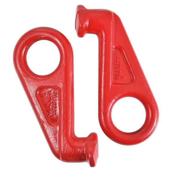 2 Pack Shipping Container Lifting Hooks  Left & Right 45 Alloy Steel Hooks, 28,000 lb WLL Each