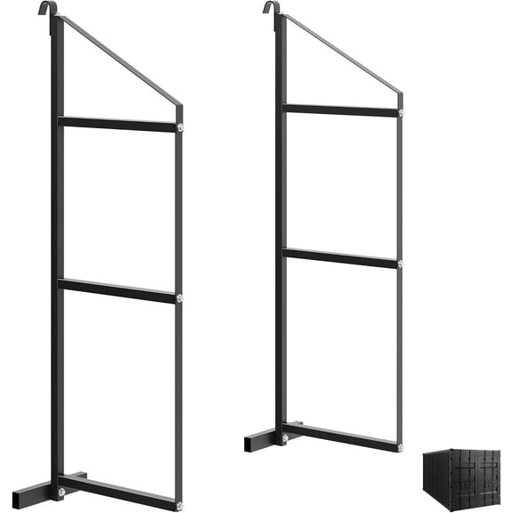 2 Pack Shipping Container Shelving Shelf,Capacity up to 1100 lbs,22''D x 60''H,3 Tiers Shipping Container Hanging Bracket Shelf Rack Shipping Container Accessories for Cargo Storage,Warehouses & Garag