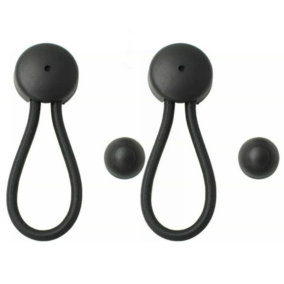2 Pack Shock Cord Fasteners With Knob Elastic Bungee Clips For Boat Rv For Tent