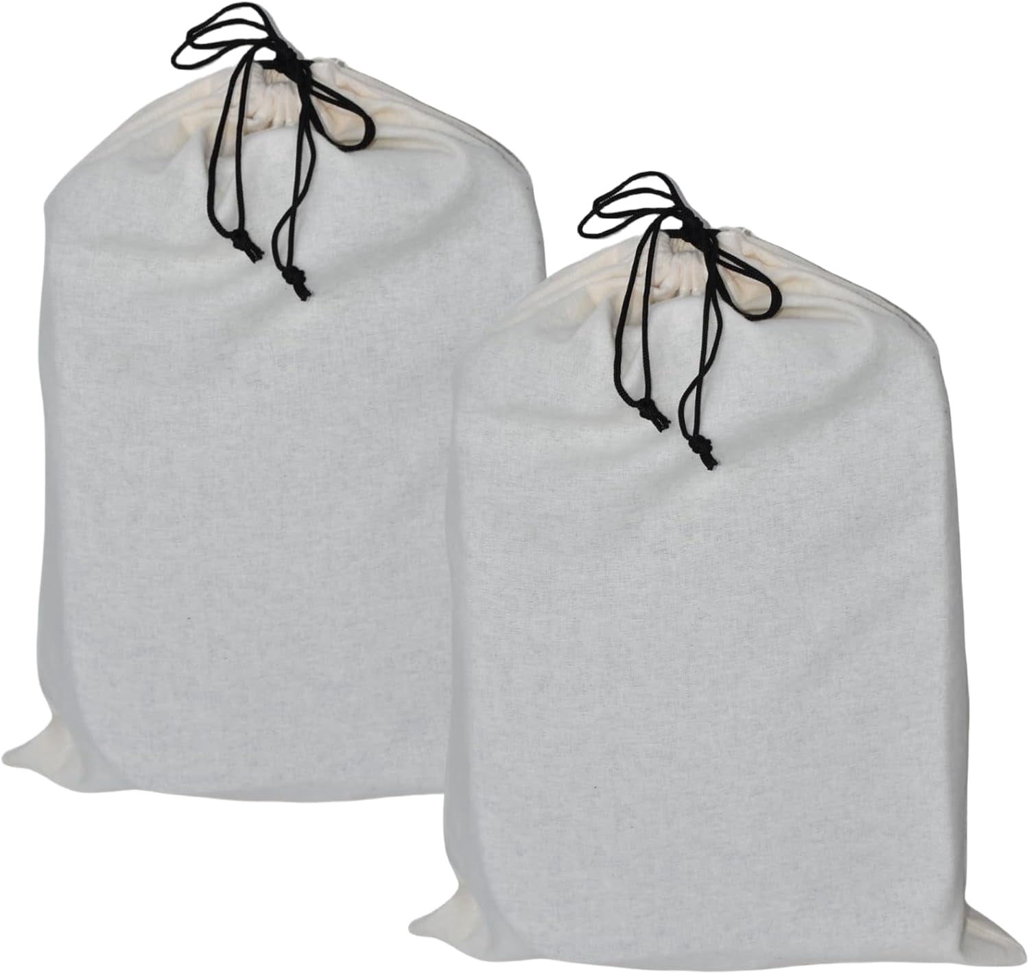 2 Pack Shoe Bags for Travel Flannel Single Shoe Pouch with Drawstring for Men Women Travel Protecting Storing Shoes