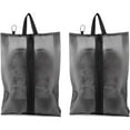 thumbnail image 1 of 2 Pack Shoe Bags for Travel, Sneaker Bags, Waterproof Travel Shoe Bags with Zipper for Packing, Golf Shoe Dust Bags for Man and Women, X-Large, Black, 1 of 7