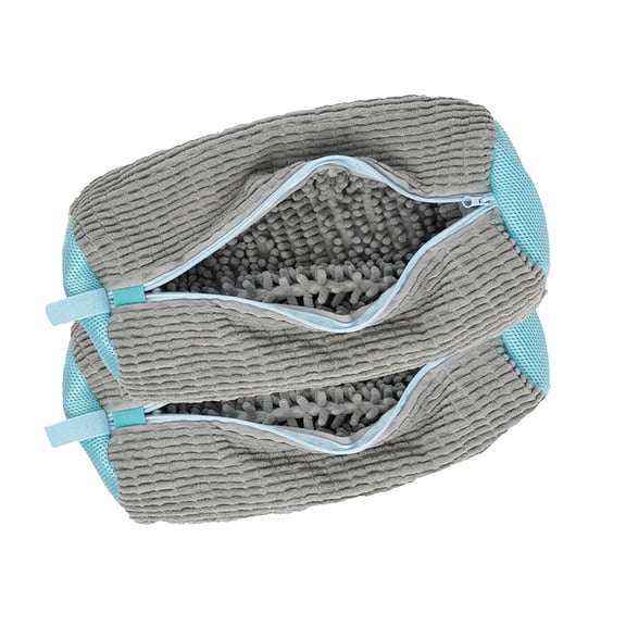 2 Pack Shoe Washing Bag for Washing Machine, Reusable Mesh Laundry Shoe Bag, Anti-Deformation Shoe Cleaner Pouch, Household Washing Machine Special Shoe Bag,Gray
