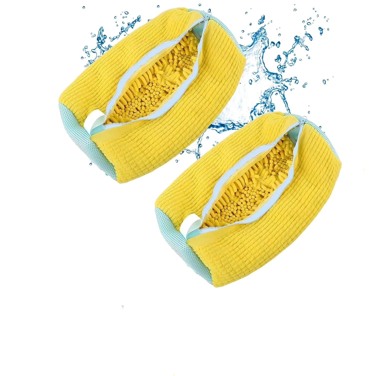 2 Pack Shoe Washing Machine Bag, Reusable Shoe Cleaning Bag for Washer and Dryer, Versatile Shoe Laundry Shoe Bag for 360° Cleaning White Shoes Sneaker Tennis Shoes