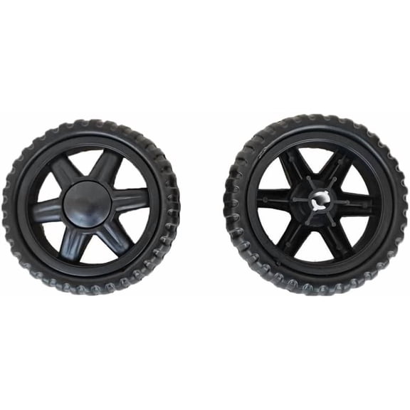 2 Pack Shopping Cart Wheels Replacement 5 inch Dia Rubber Foam Wheel Repair for Grocery Carts Folding Rolling Bag Bowling Ball Laundry Trolley Dolly Garbage Trash Can