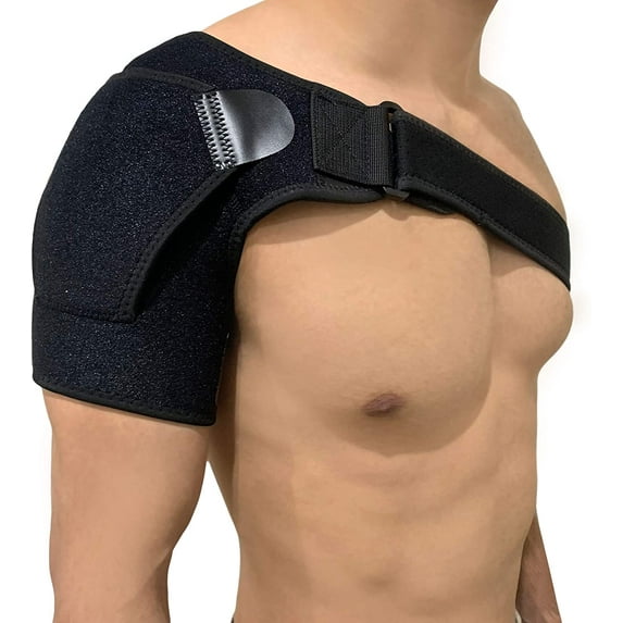 2 Pack Shoulder Brace Posture Corrector for Women and Men - Shoulder Stability Rotator Cuff Brace Compression Sleeve for Dislocated AC Joint, Labrum Tear & Frozen Shoulder Pain Relief (2)