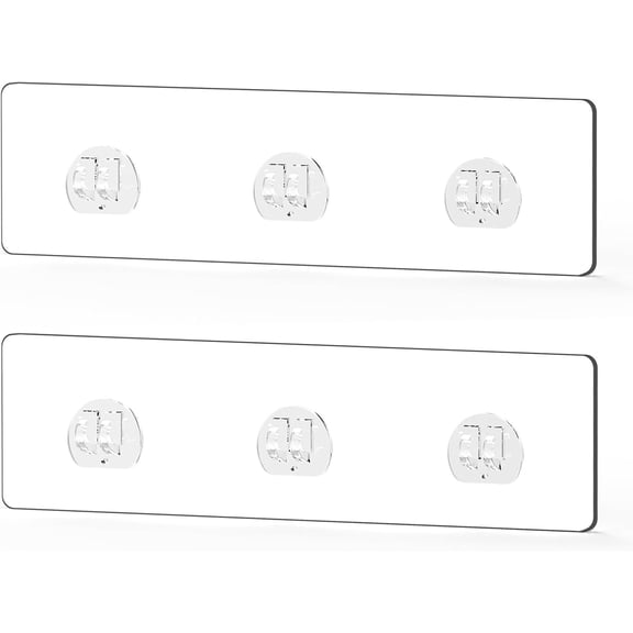2 Pack Shower  Adhesive ,   Adhesive Hooks Strips, No Drilling, for Shower Shelf Bathroom Storage Shelves Soap Holder Kitchen Racks