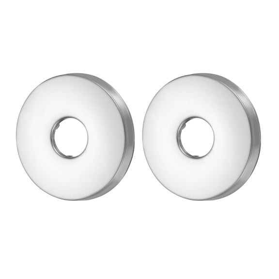 2 Pack Shower Arm Flange, 0.8"x 2.8"x 0.4"(OD.x ID.x H) Stainless Steel Round Escutcheon Plate, Wall Split Flange, Wall-Mounted Water Pipe Cover for Pipe, Silver