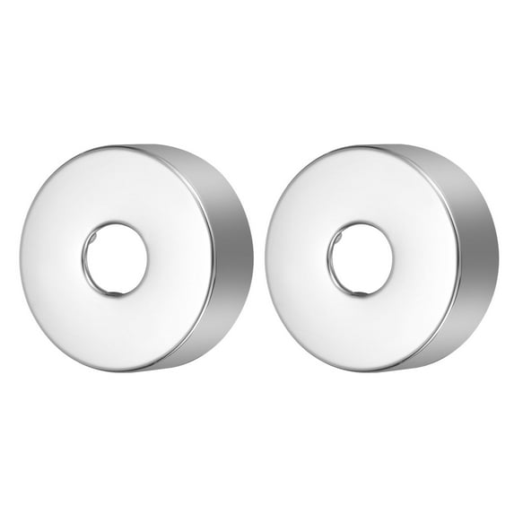 2 Pack Shower Arm Flange, 0.8"x 2.8"x 1"(OD.x ID.x H) Stainless Steel Round Escutcheon Plate, Wall Split Flange, Wall-Mounted Water Pipe Cover for Pipe, Silver