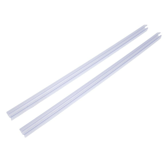 2-Pack Shower Door Bottom Seal Sweep for Frameless Glass Rail