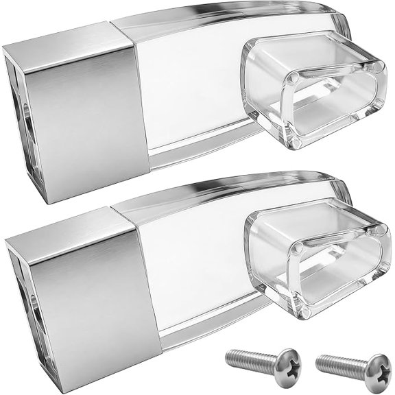 2 Pack Shower Door Towel Bar Brackets for Alumax Basco Clear Acrylic